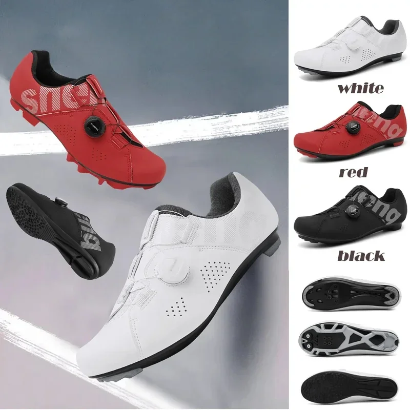 Men Professional SPD Road Cycling Cleats Cycling Shoes MTB Mountain Shoes Outdoor Breathable Sneakers Mountain Bike