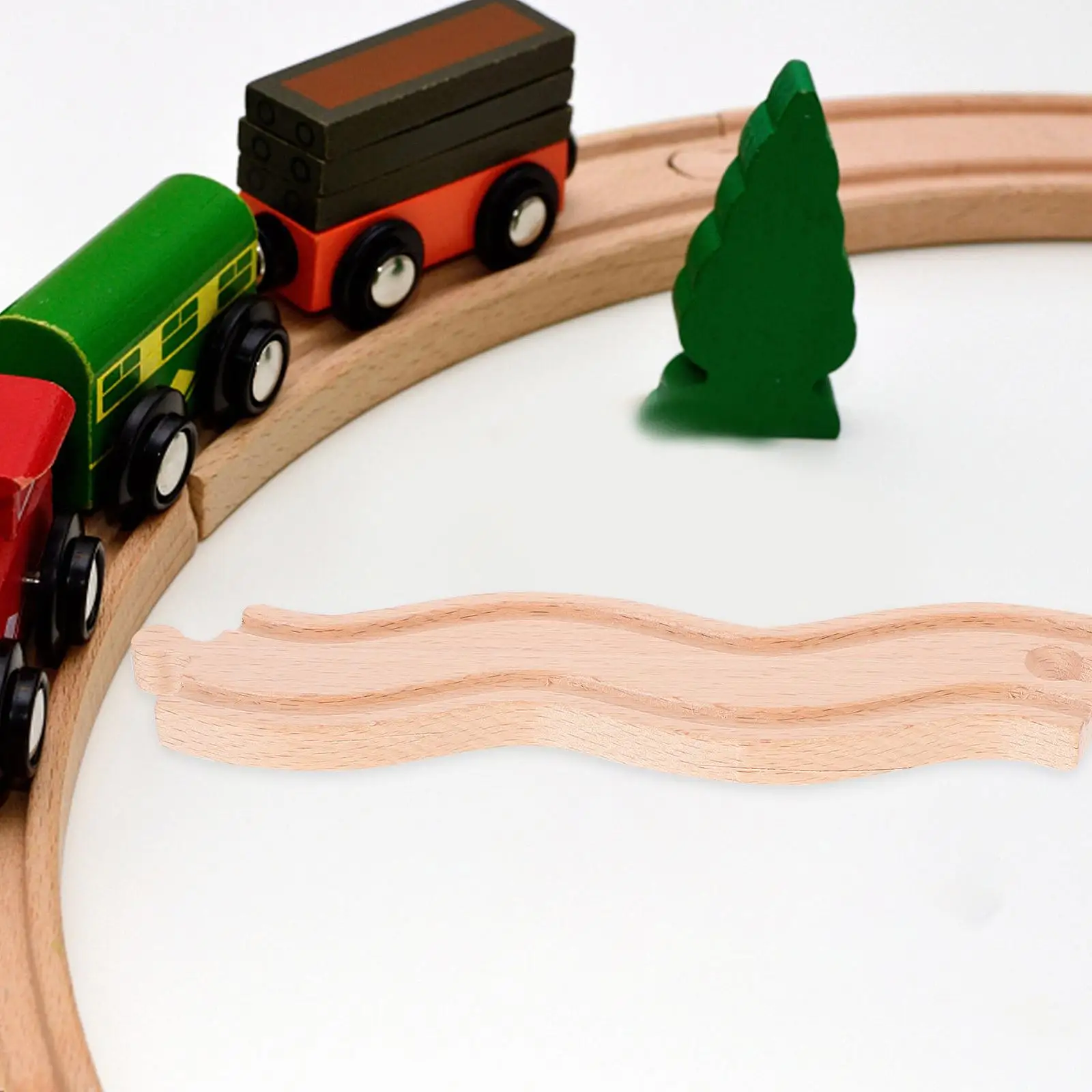 Train Bulk Track Toys Model For 3 Year Old Wood Blocks Wooden DIY Child Railway Playthings