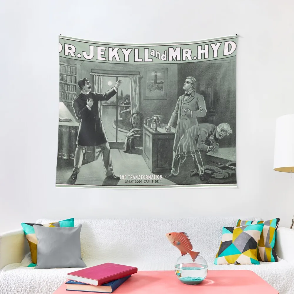 

Rare Dr. Jekyll and Mr. Hyde Transformation Poster Tapestry Funny Tapestry