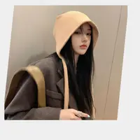 Korean Style Women Bucket Hat Fashion Fisherman Hat Breathable Sun Protection Caps Letter Printed Knitted Hats 2