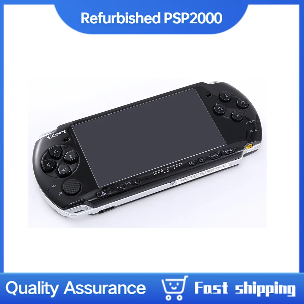 Sony PSP 2000 With 16GB Memory Card Professional Refurbished Game Console  With New Shell Handheld Game Console