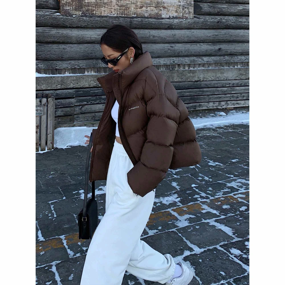 Cotton Clothing Winter Trend and Comfortable Mid-length Over-the-knee Coat Thick Warm Cotton Coat