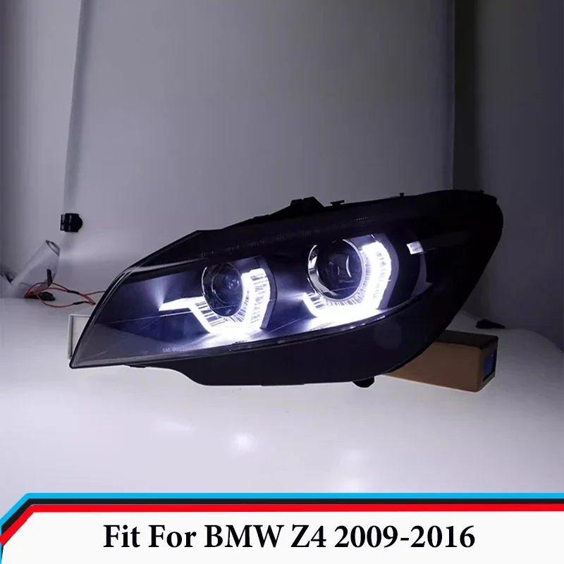 

Fit for BMW Z4 2009-2016 Headlight Assembly Modification Lens Xenon Headlights LED Daytime Running Lights Flow Light Turn Signal