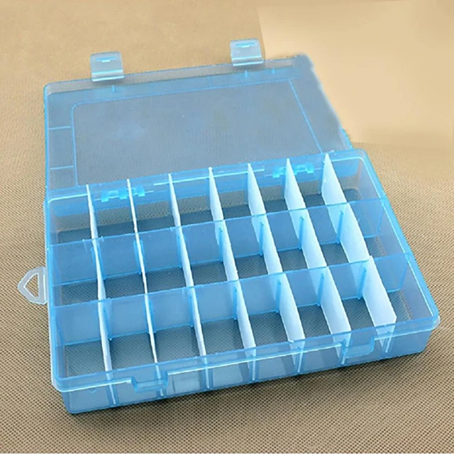 Plastic Jewelry Boxes Plastic Tool Box Adjustable Craft 10/15/24  Compartment Organizer Storage Box Case