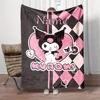 Customized Name Personalized Blanket Sanrio Kuromi Cute Children Warm Soft Blankets Home Travel and Comfortable Blanket Kpop 3