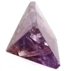Amethyst Crystal Pyramid Egyptian Clear Stone Home Desk Decor Healing Gifts 20mm 4