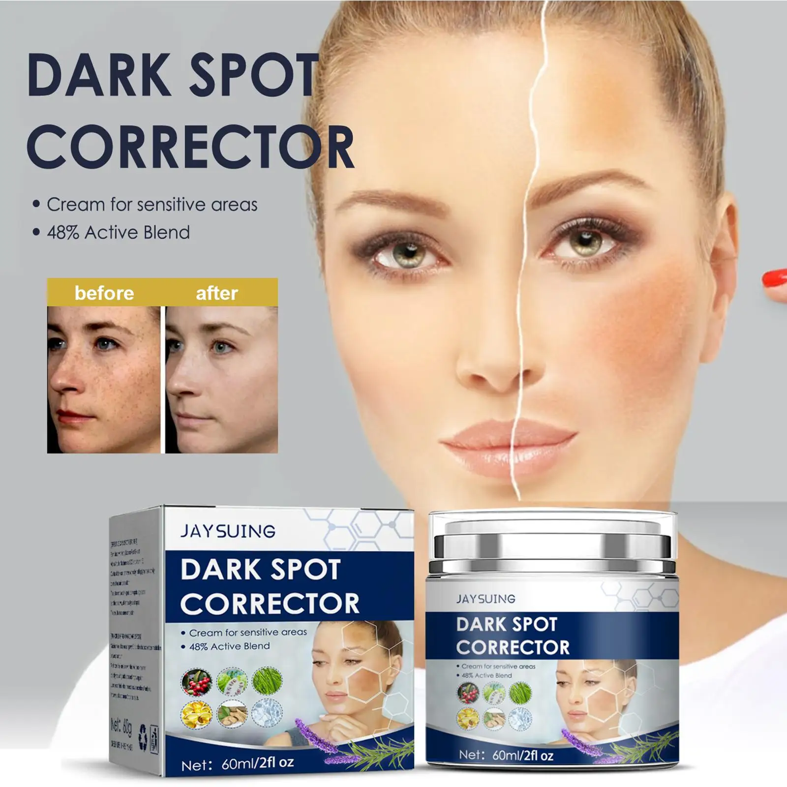 Dark Spot Face Cream Hydrating Corrector Remove Freckles Age Sunburn