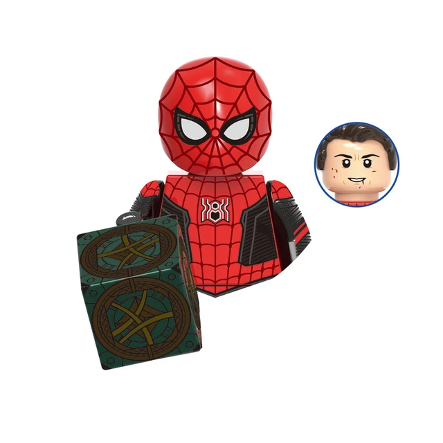 Brand DISNEY Spiderman Spider-Gwen Building Block Doctor Octopus Mysterio Miles Morales Lizard Electro Action Figure Kid Toys M-X1855