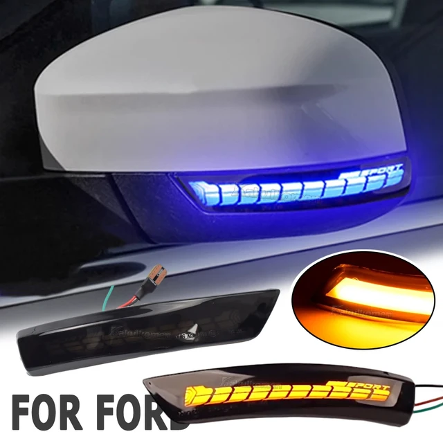 Dynamic Turn Signal Light LED Side Rearview Mirror Indicator Lamp Auto  Blinker Lamp for Ford Focus 2 3 Mk2 Mk3 Mondeo Mk4 EU