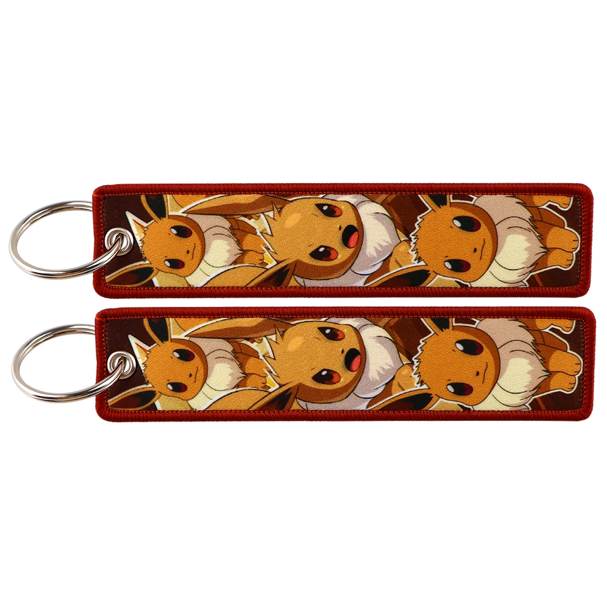 Charming Anime Cute Cartoon Embroidered Keychain | Stylish Key Holder & Accessory Gift