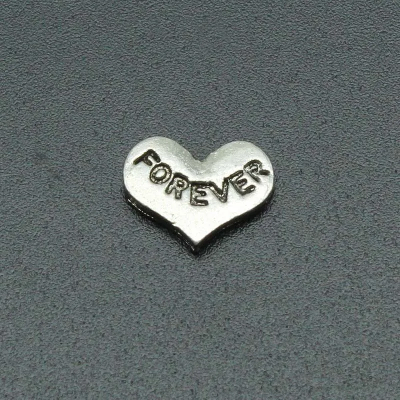 20Pcs Forever Newfie Hope Friend True Heart Floating Charms Living Glass Memory Lockets Collana Accessorio Per Gioielli Fai Da Te