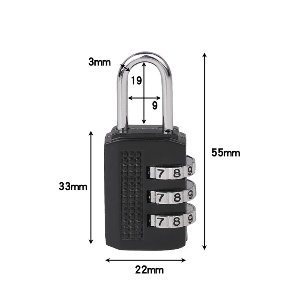 

Durable And Practical Cabinet Locker Combination Lock Convenience 3 Digit Combination Padlock Luggage Coded Lock