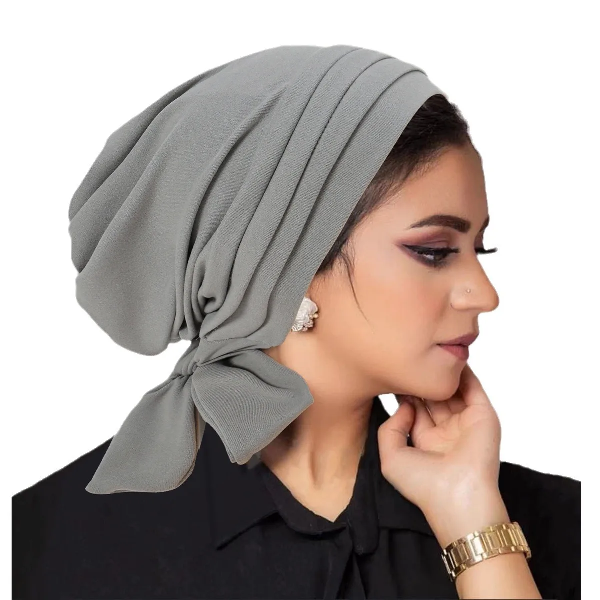 Muslim Women Stretch Turban Hijab Underscarf Head Scarves muslim headwear head scarf hijab hats