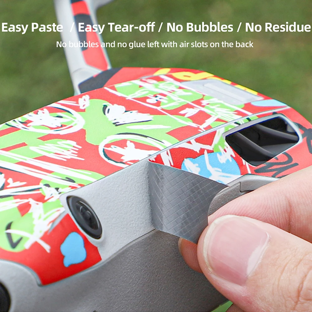 Colorful Sticker Charming Appearance Remoulded Skin Set Compatible For DJI Mini 4 Pro Drones RC 2 Remote Controller