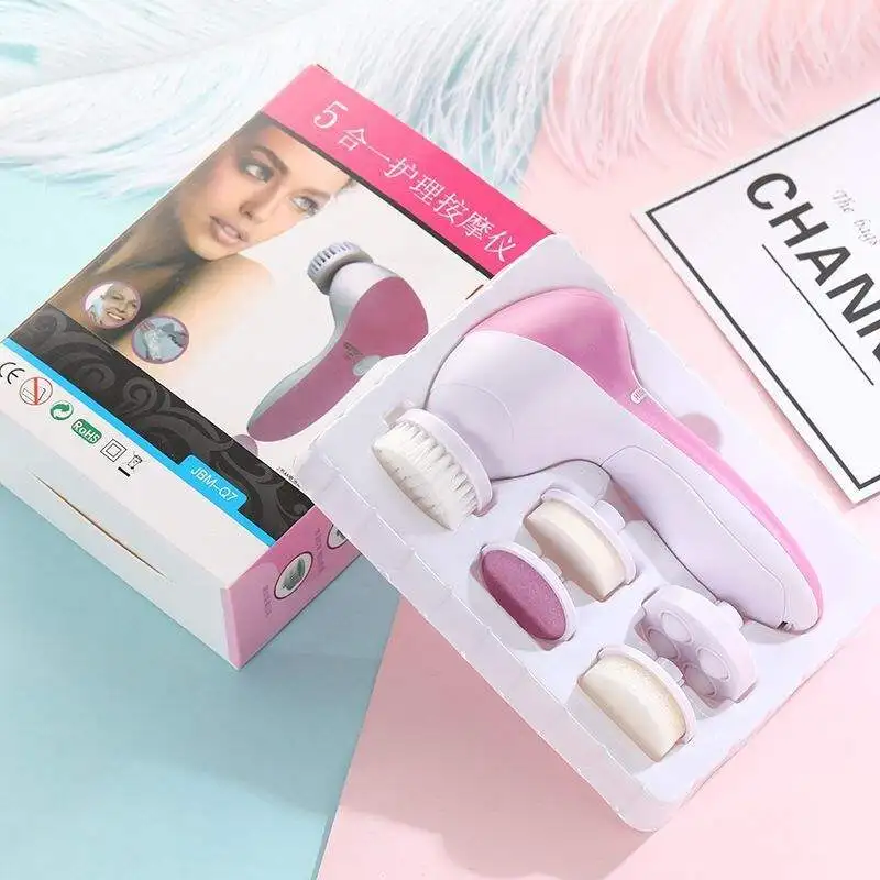 5-in-1 Electric Facial Cleansing Brush System 4