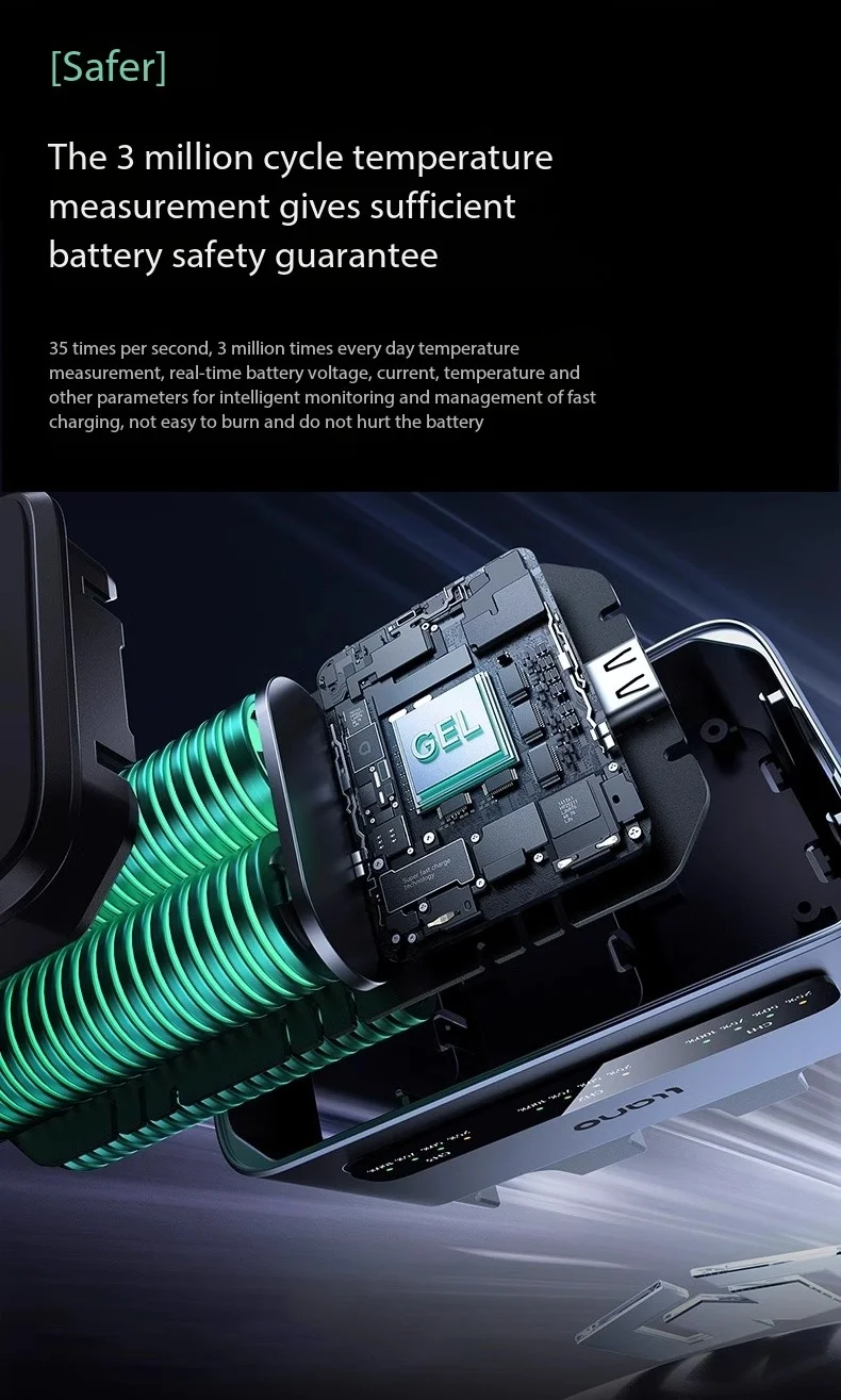 llano 30W NP-FZ100 LP-E6NH NP-W126S 3 Channel Battery Charger 30W Fast Charging