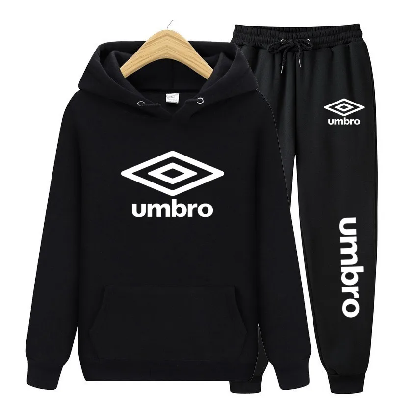 Trend Fashion Umbro Men's Women's Sport Fleece Hoodie Sweatshirt Sweatpants Tracksuit Autumn Winter Jogging Designer Sets