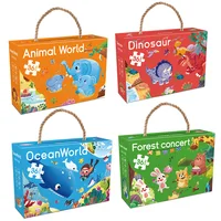 36 Pieces Jigsaw Puzzle Assembling Picture Cartoon Animals Decompression Toy for Adult Children Kids Educational Gifts P477 2