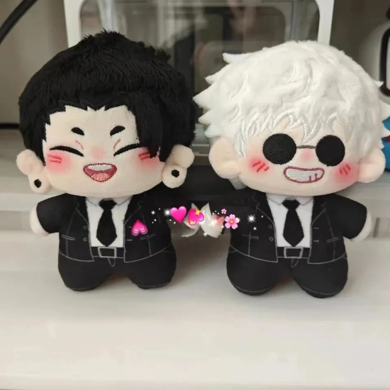 Anime Jujutsu Kaisen Satoru Gojo Geto Suguru Smile Ver. 10cm Plush Dolls Toy Plushie Cosplay a5882 Kids Gift