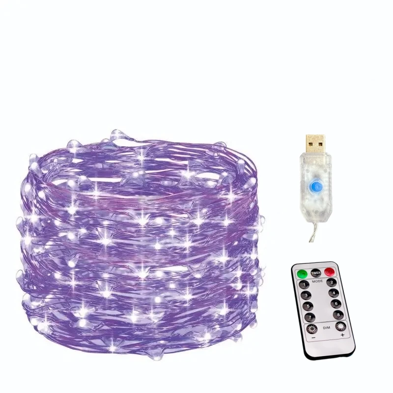 thumbnail image 1 of USB Led String Light 5M/10M/20M/30M 8Mode Remote Control Lights Fairy garlands Wedding Christmas Holiday Decor lamps New Year, 1 of 5