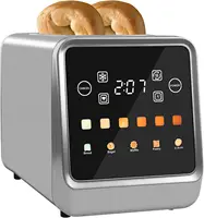 Touch Screen Toaster 2 Slice Bagel Toaster with LCD Display Stainless Steel Smart Digital Toasters with Single Slot Toasting 1