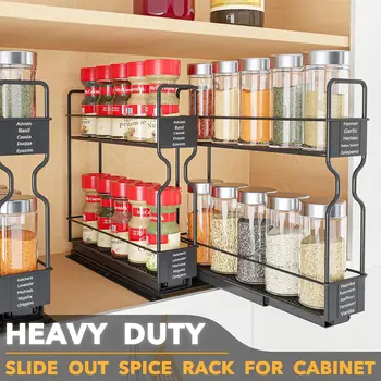 Heavy Duty Slide Out Spice Rack 1