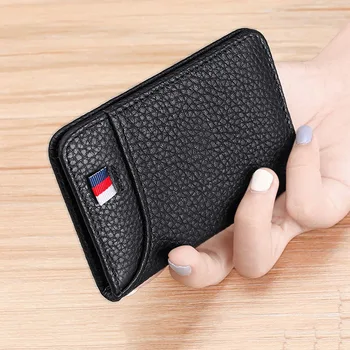 Portafoglio da Uomo Corto, Porta Carte di Credito Sottile alla Moda, Portafoglio in Pelle Morbida Multicard per Uomo, Portamonete