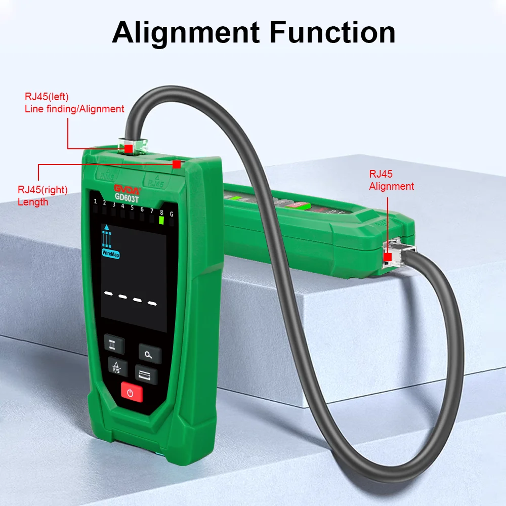 GVDA Network Cable Tracker Multifunction Wire Tracker LAN Telephone Wire Diagnose Tone Tracer Cable Detector Line Finder