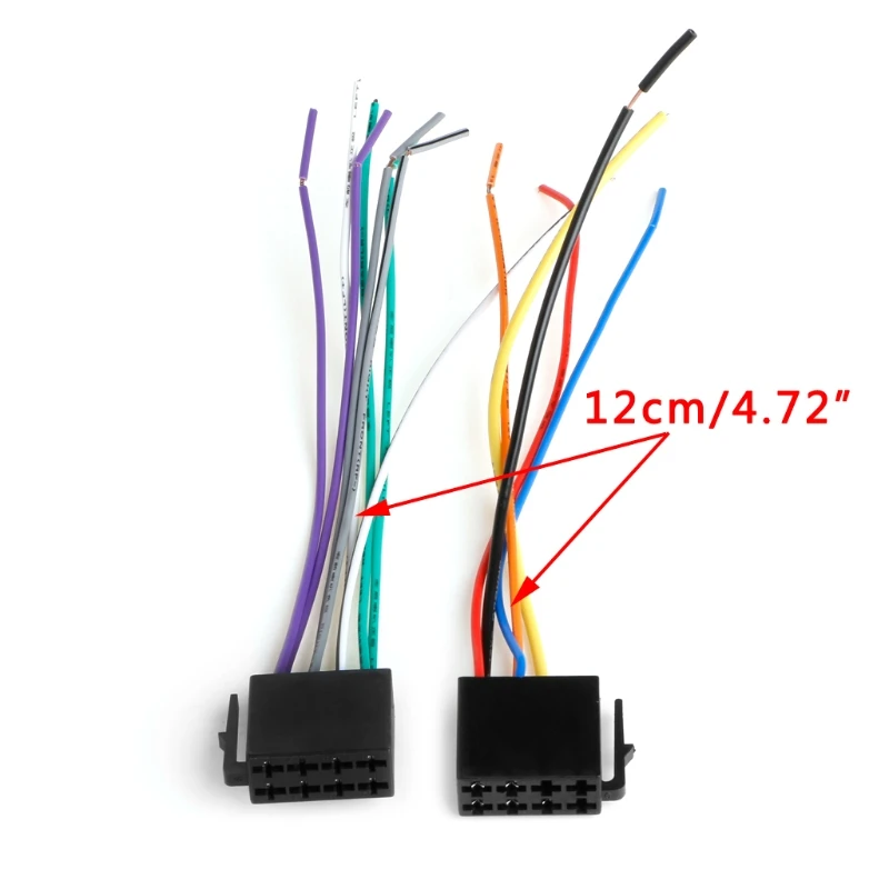 

Auto Car ISO-Radio Audio-Wiring Harness Adapter Compatible for A4 Audio-Stereo Wire Connector Plug Cable Universal