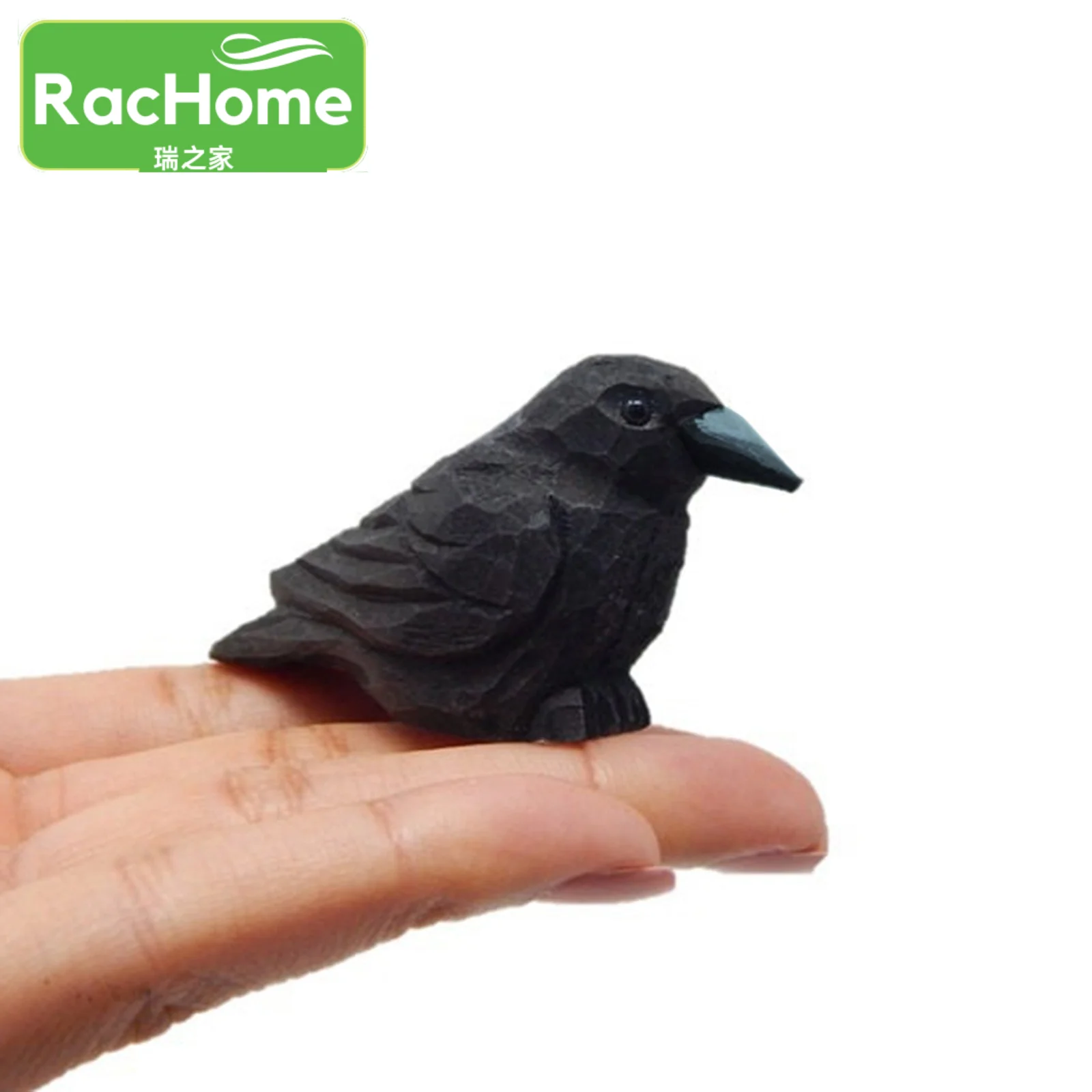 

Миниатюрная черная ворона, декоративная имитация, черная птица, маленький ворон, реквизит, модель животного, дисплей на Хэллоуин, искусственная ворона, украшение