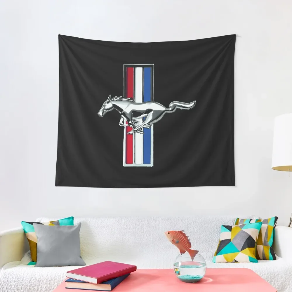 

Mustang Emblem | Dark Apparel Tapestry Decorations For Your Bedroom Wall Decor Hanging Anime Decor Aesthetic Home Decor Tapestry