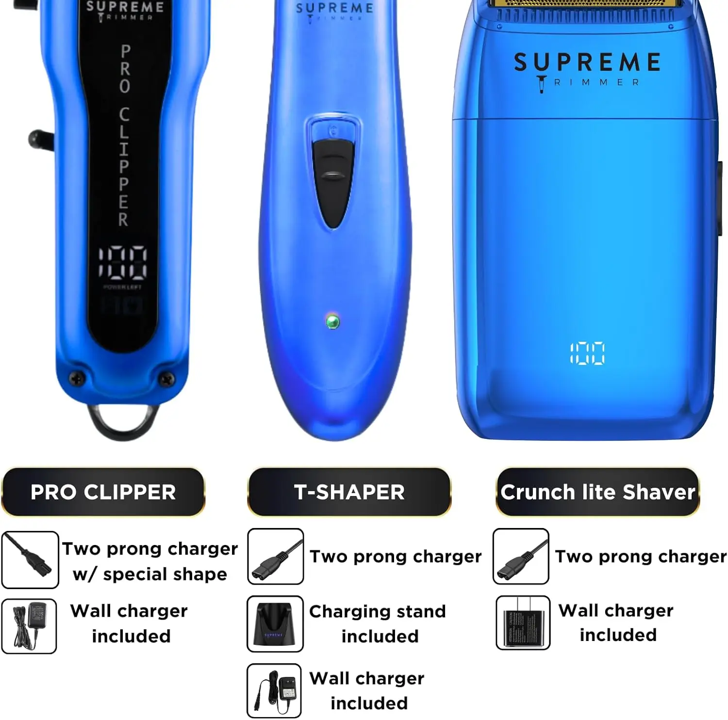 Trimmer 3-in-1 Barber Bundle Hair Clipper, DLC Trimmer & Crunch Lite Foil Shaver Professional Beard Men&rsquo;s Cl