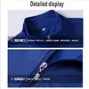 Golden Velvet Stand Collar Zipper Sweatshirt Breathable Comfortable Soft Custom Logo Print Embroidery Design 4
