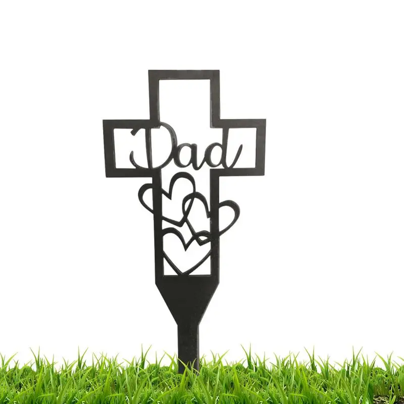 

Памятный крест для гравировки, металлические украшения для кладбища, для гравировки сада, крест для гравировки, маркеры для украшения кладбища для запоминания