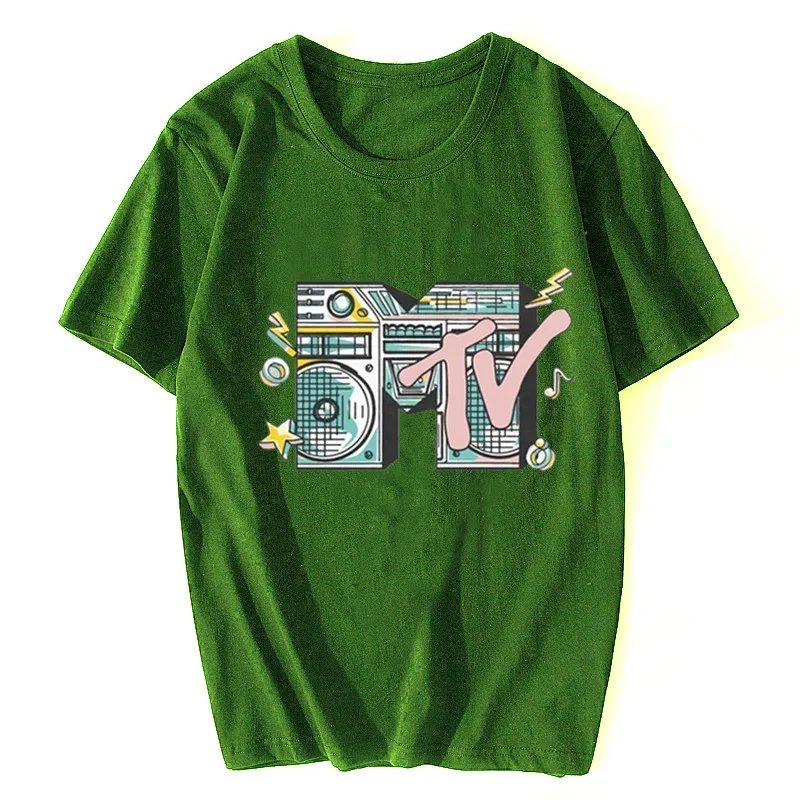 Men Retro T Shirt Mtv Throwback TShirt Vintage 80S 90S Bands Pop