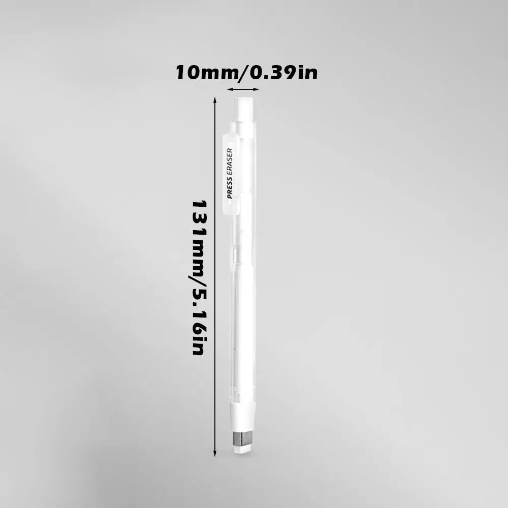내구성이 뛰어난 리필형 프레스 지우개 세트 잔여물 없음 프레스 메커니즘 스케치 드로잉 지우개 지우개 펜 스케치 드로잉