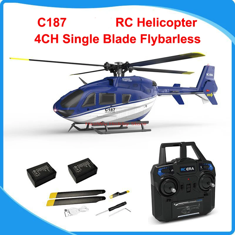 RC ERA C187 2.4G 4CH Single Blade EC-135 Scale 6-Axis Gyro