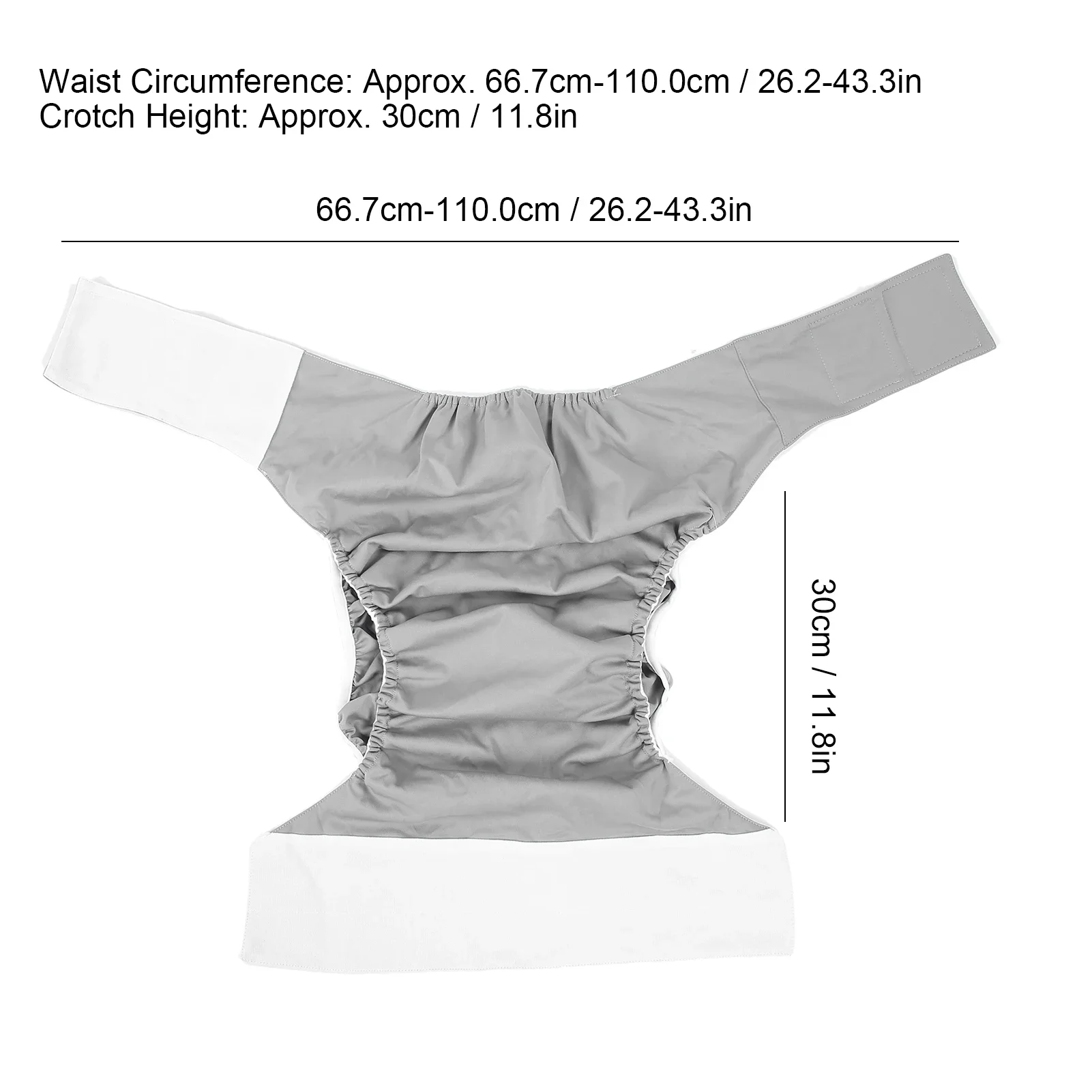 70-110cm Elasticity Washable Adult Diaper Pants Eak-proof Panties Breathable Incontinence Diaper Nursing Care Hospital Health XL 6