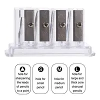 Professional Portable Students School Stationery Sketching Pencil Sharpener Manual Sharpener Charcoal Sharpener Art Supplies 6