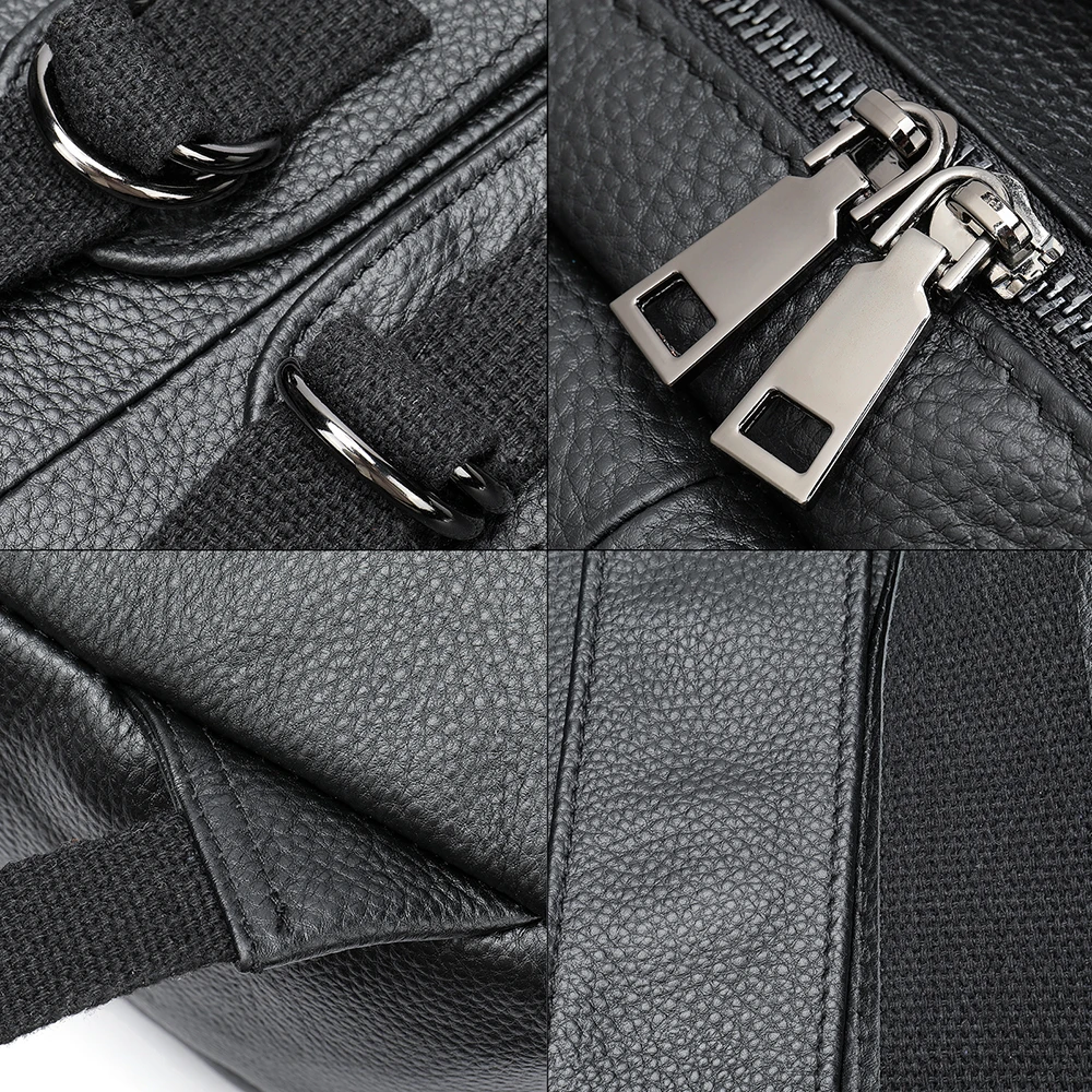WESTAL  Men's Business Backpack For 15.6 Inch Laptop Black Document Bags Large Capacity Student Schoolbag Travel Casual Daypack 5