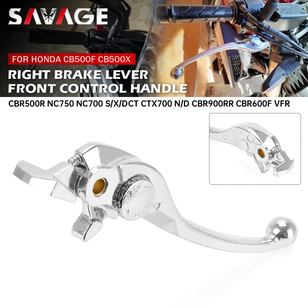 Genuine Honda Front Brake Lever – Adjustable, Silver Aluminum For CB400X CB500F CB500X CBR500R