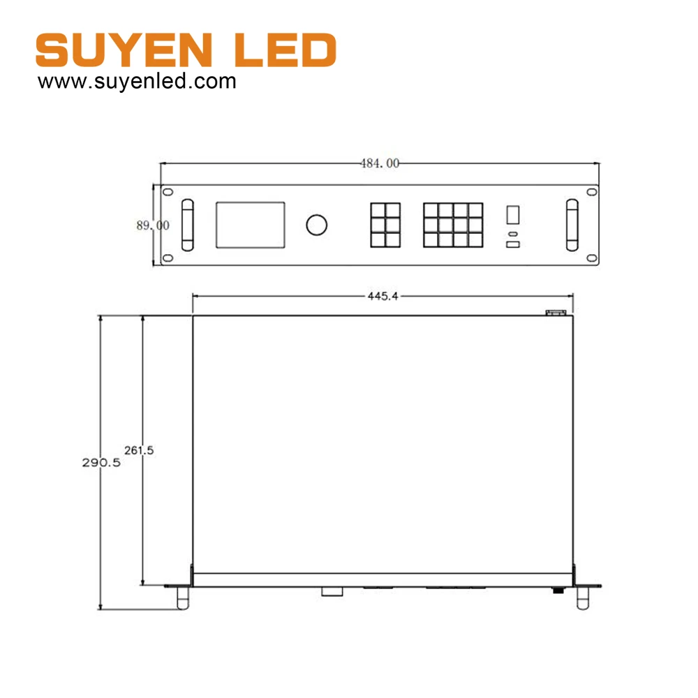 Y8-640 LINSN LED 스크린 투인원 비디오 프로세서 4K LED 컨트롤러 Y8-640