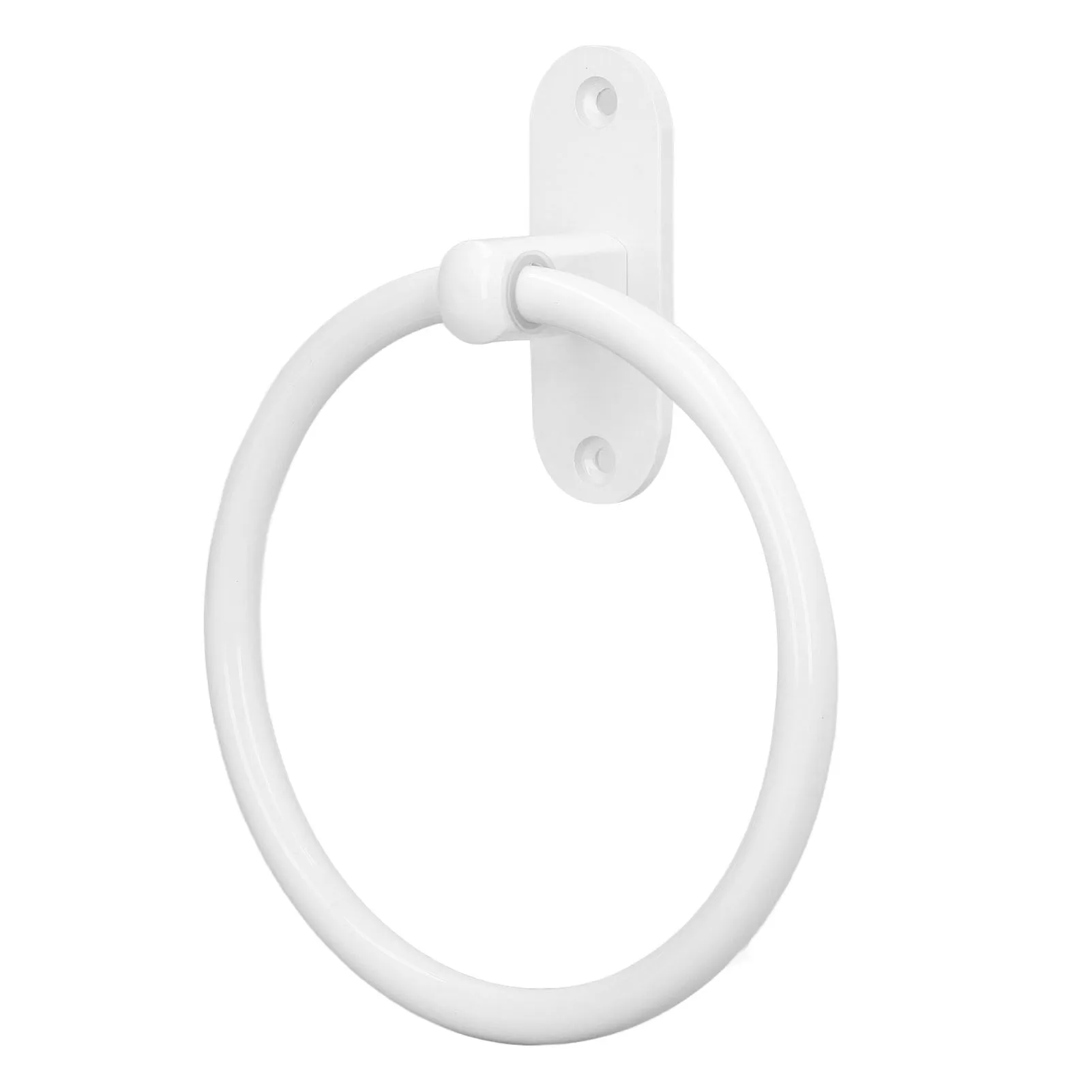 Aluminum Alloy Towel Holder Elegant Bathroom Towels Rack White Washhand Hanger Ring Rail Bar Kitchen Storage Accessories towel rack towel holder