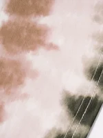 Plus Size Women's Tie Dye Print Dress Mock Button Crossover High Waisted Sleeveless A Line Mini Dress Summer Dresses - Image 4