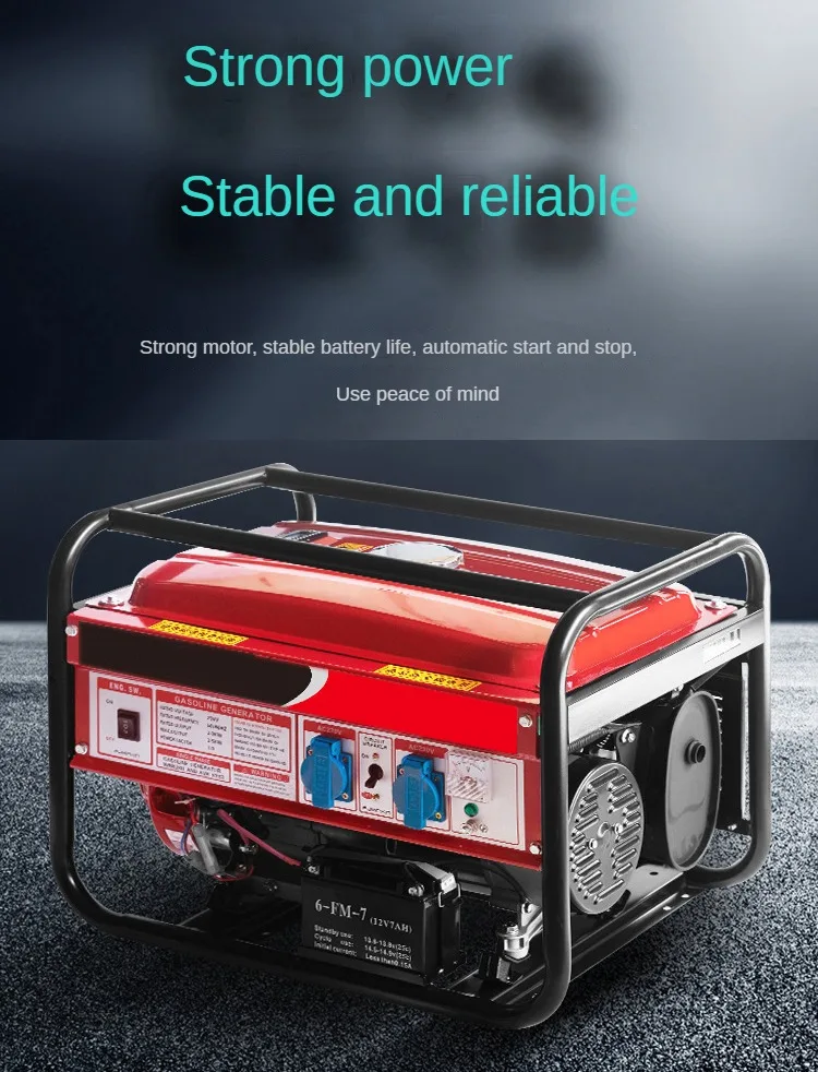 3000 Watt Dual Fuel Portable Gas and Propane Powered small Generator Single-phase 220V domestic mini 8kW outdoor micro generator