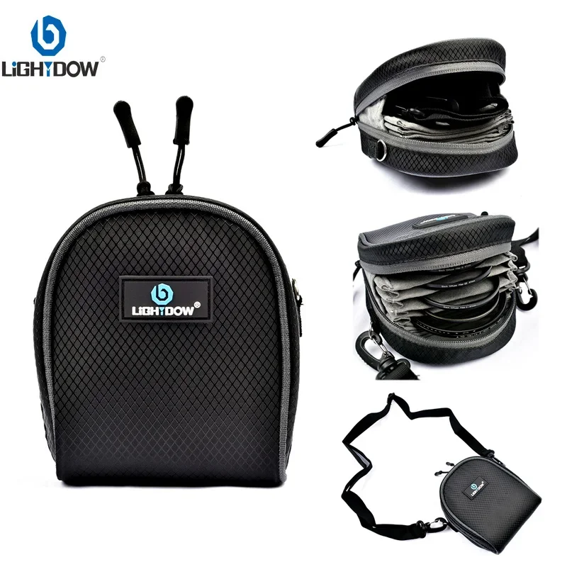 Portable Camera Filter Bag Dustproof Camera Lens Filter Bag Filter Pouch Shoulde