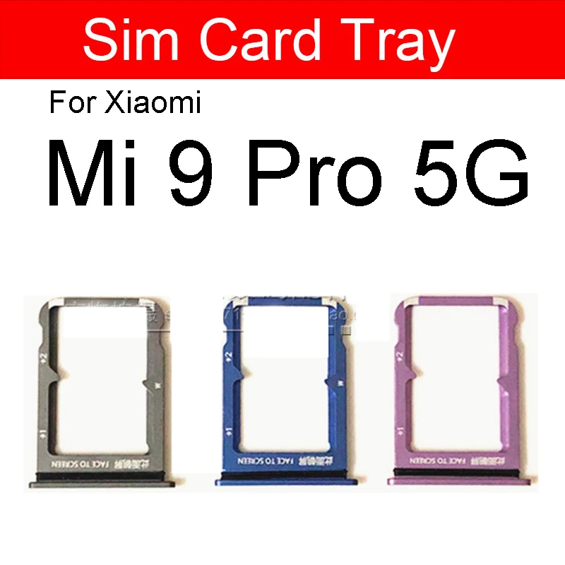 Sim Card Tray Slot Holder For Xiaomi Mi Lite Mi 9SE Mi 9T Pro