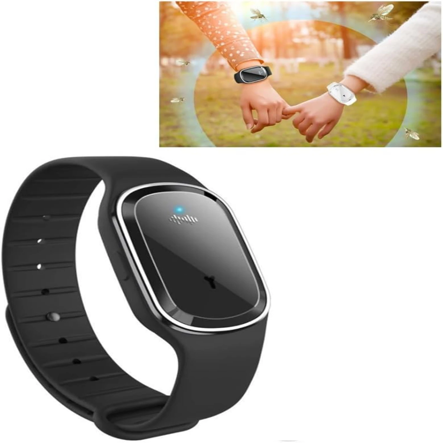 Stay protected and comfortable outdoors with this stylish, high-quality, waterproof insect-repelling bracelet. The perfect acces