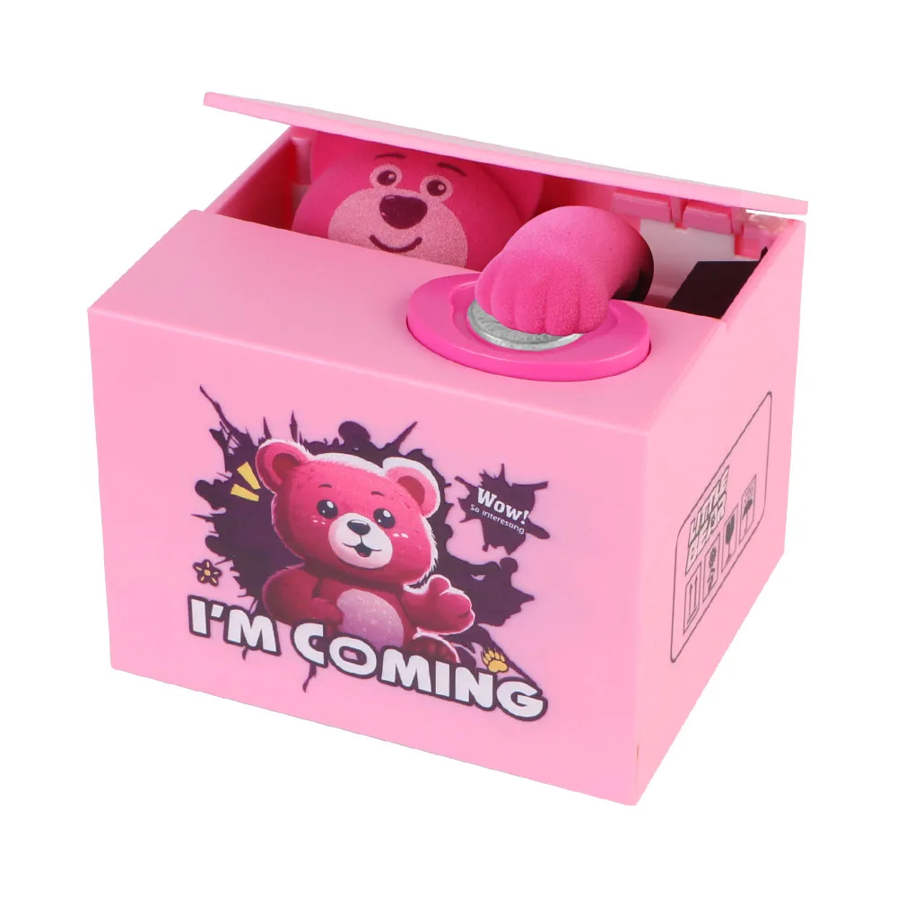 Electronic Money Saving Box Automated Coin Bank Kids Gift Stealing Money Box Music Action Figure Toys Piggy Bank