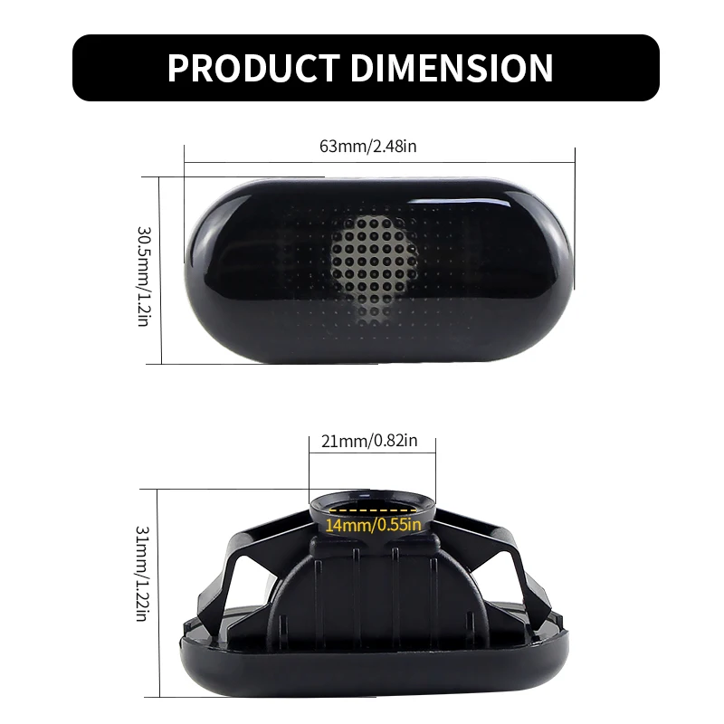 2PC For Nissan Note/Navara/Pathfinder/Qashqai/Tiida Car Turn